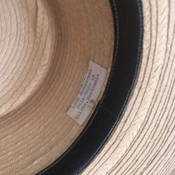 Straw hat 100 percent hand woman palm - Picture 4 of 4